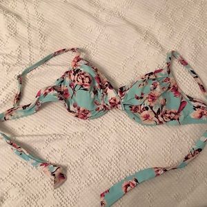 Liz Claiborne Floral Bikini Top